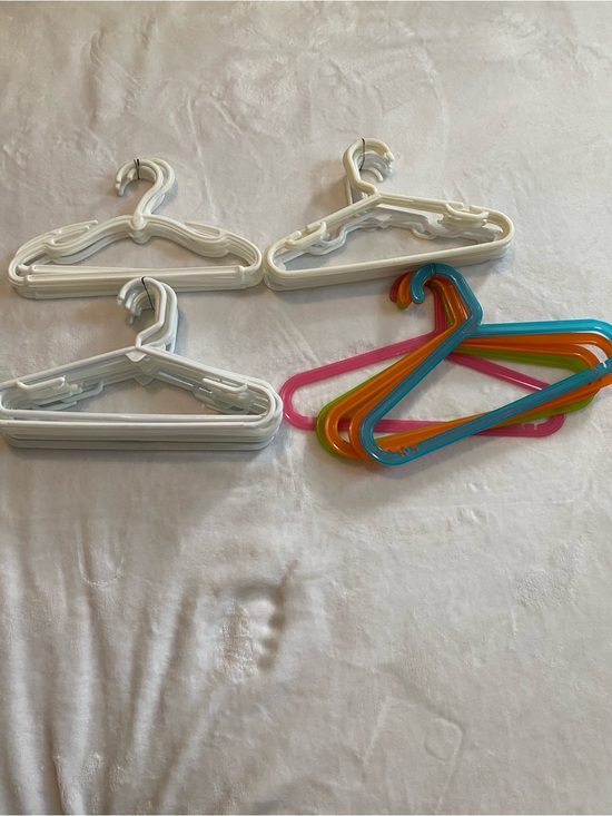 IKEA Other - IKEA White and Multicolor Plastic Clothes Hangers